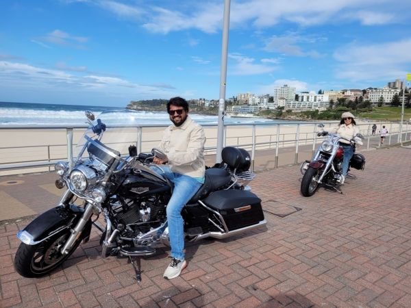 Bondi beach wild ride sydney australia harley motorcycle