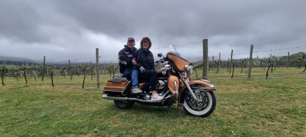 Wild ride australia blue mountains wine taisting vineyard harley davidson